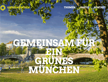 Tablet Screenshot of gruene-muenchen.de